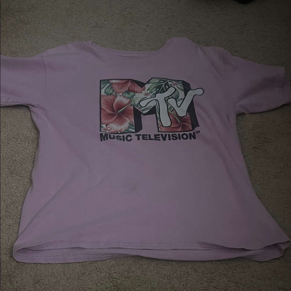 MTV Pink Short Sleeve Tee